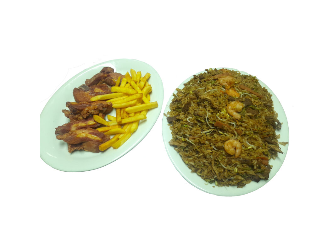 Arroz chino con costillas de cerdo