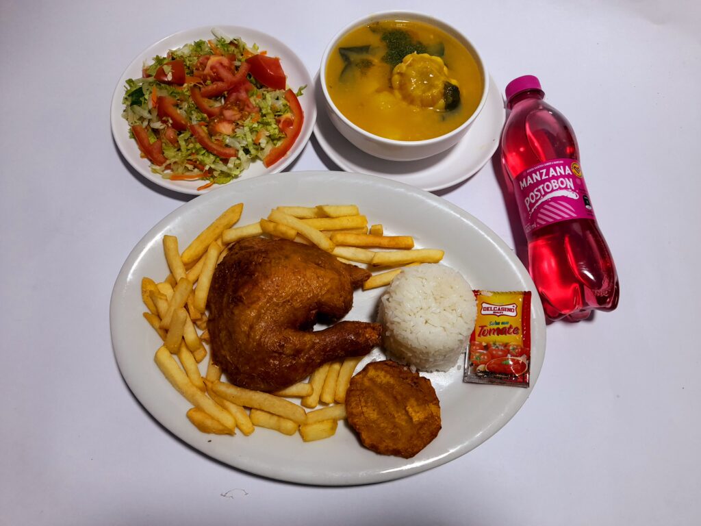 Ejecutivo con pollo frito